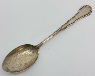 Vintage Albuquerque Mexico Sterling Silver 5 - 1/8 " Souvenir Spoon (rf996)