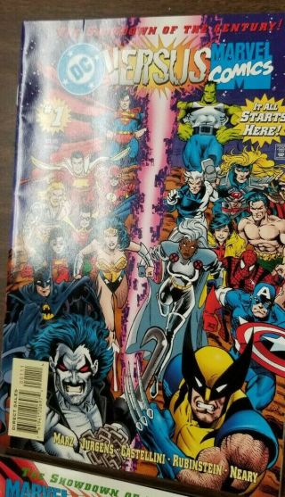 DC vs Marvel 1,  2,  3,  4 Amalgam Comics 1996 - Complete Mini - Series VF/NM 3