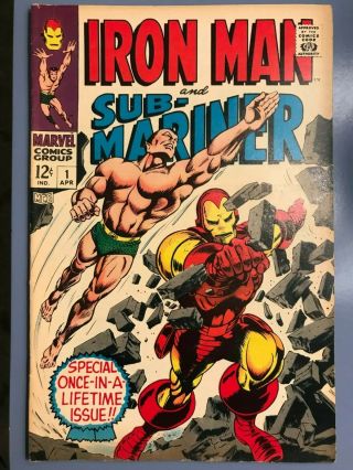 Iron Man And Sub - Mariner 1 Vol 1 Gorgeous Book (1968) Marvel - Owner