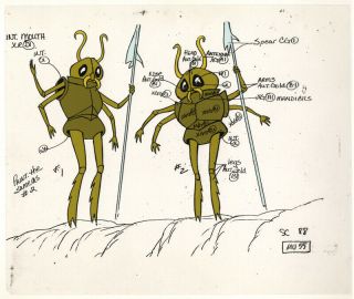 He - Man/she - Ra Masters Of The Universe Animation Art Insect People Model Sheet