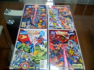 Dc Vs Marvel 1 2 3 4 Epic Crossover Comic Book Complete Set 1 - 4