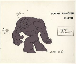 He - Man/she - Ra Masters Of The Universe Animation Art Slime Monster Model Sheet