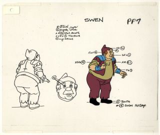He - Man/she - Ra Masters Of The Universe Animation Art Swen Model Sheet