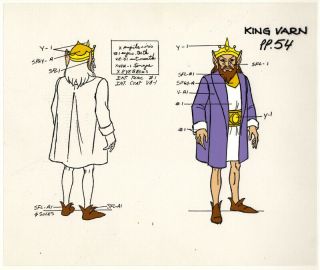 He - Man/she - Ra Masters Of The Universe Animation Art King Varn Model Sheet
