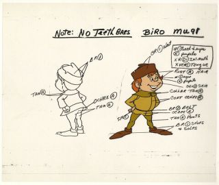 He - Man/she - Ra Masters Of The Universe Animation Art Biro Model Sheet