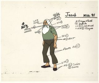 He - Man/she - Ra Masters Of The Universe Animation Art Jacob Model Sheet