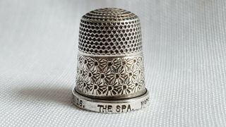 Antique Sterling Silver Thimble Souvenir The Spa Henry Griffiths & Sons