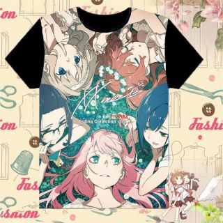 Black Unisex T Shirt Darling In The Franxx Anime Short Sport Casual Tee Tops