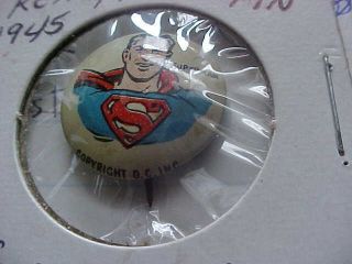 Vintage 1945 Kellogg ' s Pep Pin Superman Cereal Premium Toy Prize 3