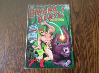 Bwana Beast The Jungle Master D.  C.  Comics 66 1968 Showcase