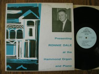 Rare Ronnie Dale Cincinnati Reds Official Organist Lp 1960s At The Hammond Organ