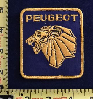 Vintage Peugeot Auto Car Service Uniform Patch