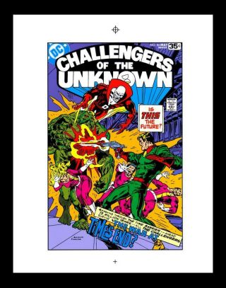 Rich Buckler Challengers Of The Unknown 86 Rare Production Art Cover