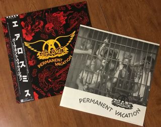 Aerosmith Lp Japan Obi Permanent Vacation Geffen P - 13557 Vinyl