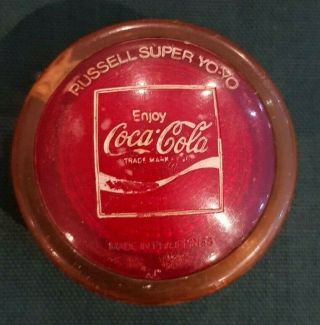 Vintage Russell Coca - Cola Reflector Yo - Yo 1976 - Worn