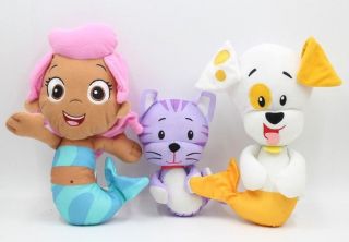 Fisher - Price Nickelodeon Bubble Guppies Puppy,  Molly 10 ",  Kitty Plush Set Of 3