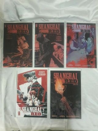 Shanghai Red Complete Run 1 2 3 4 5 Image Comics 1st Print