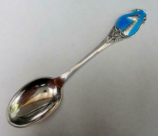 Small Size Sterling Silver Souvenir Spoon,  Giraffe,  Kruger Park.  by T Marthinsen 2