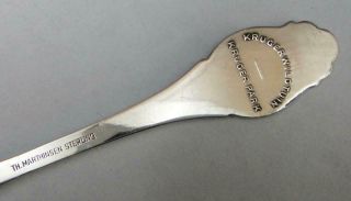 Small Size Sterling Silver Souvenir Spoon,  Giraffe,  Kruger Park.  by T Marthinsen 4