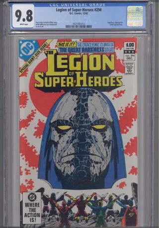 Legion Of Heroes 294 Cgc 9.  8 1982 Dc: Orion Cover: Frame