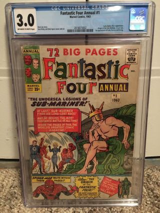Fantastic Four Annual 1 Cgc 3.  0 Off White/white Pages