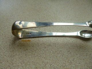 Fine Antique Solid Sterling Silver Sugar Tongs.