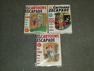 3 - Famous Cartoons From Escapade Magazines Wenzel Art