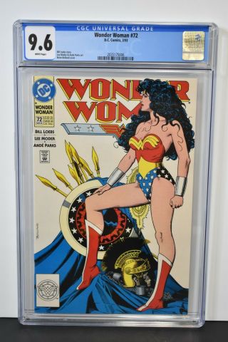 Wonder Woman 72 (1993) Cgc Graded 9.  6 Brian Bolland Cover Dc Comic
