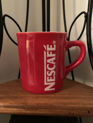 Vintage NESCAFE Red Coffee Cup/Mug 12 Oz 2
