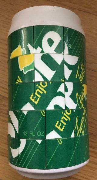 1992 Fun Turns Sprite Soda Can Tile Sliding Puzzle Game Toy