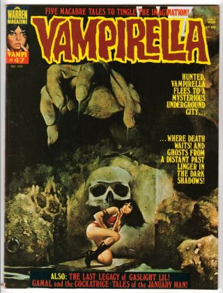 Vampirella 47 Dec 1975 Fine,  6.  5 Warren Pubs Enrich Cover