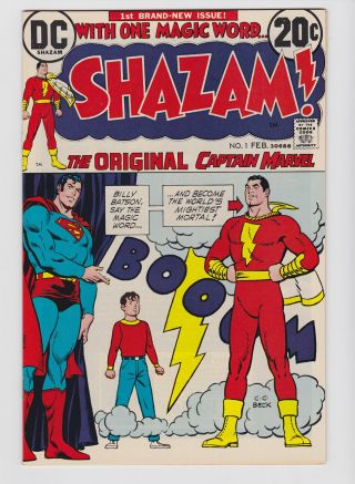 Shazam 1 1973 Nm 9.  4 Dc Origin & Return Of Captain Marvel C.  C.  Beck