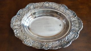 Wallace Grand Victorian Large Silverplate Oval Vegetable Serving Dish 1651
