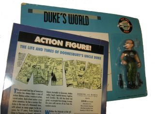 Action Figure The Life & Times of Doonesbury ' s Uncle Duke 224pp Book & Figure 4
