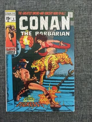Conan The Barbarian (1970) 5 F - Barry Windsor Smith Cover