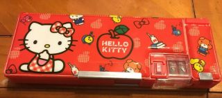Hello Kitty Sanrio Red Pencil Case