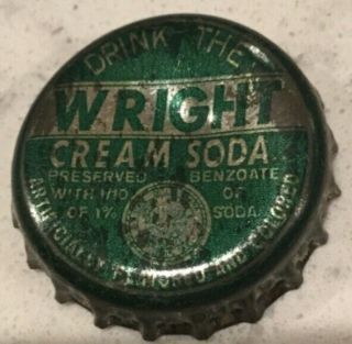Wright Cream Soda Louisiana Tax Stamp Soda Bottle Cap Cork