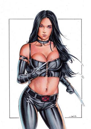 X - 23 Xmen Comic Book Art Painting Jim Kyle Ooak