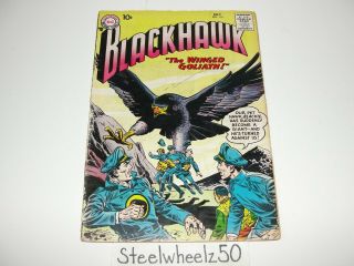 Blackhawk 114 Comic 1957 Dc 1st Series Winged Goliath Dick Dillin Cuidera Rare