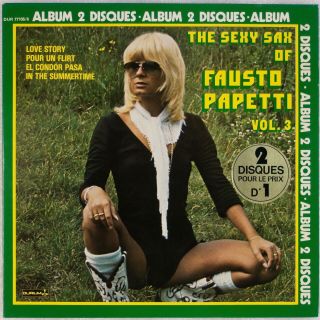 Fausto Papetti: Sexy Sax French Import 2x Lp Rare France Crotch Cover Lp