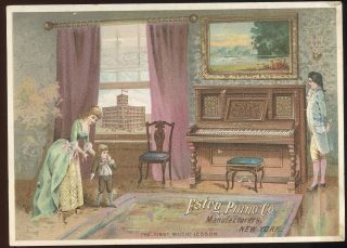 Large 1880s Tc,  Estey Piano Co.  N.  Y.  