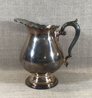 Vintage Wallace Georgian Silver Plate Water Pitcher 1167