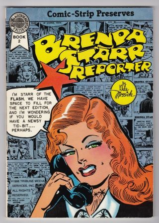 Brenda Starr Reporter 2 Blackthorne 1986 Dale Messick Strip Reprints 70,  Pages