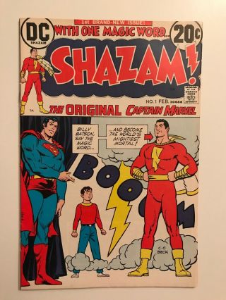 Dc Comics Shazam 1 (1973) 1st Revival Of Captain Marvel Beck Art Bronze Key