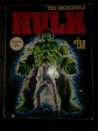 1978 Incredible Hulk By Stan Lee Fireside Book Soft Cover Graphic Novel