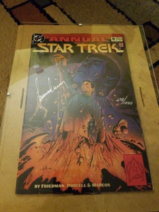 273 Of 1000 Rare Dc Star Trek Annual 4 (1993) With,  Leonard Nimoy Signed