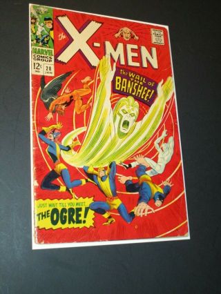 X - Men 28 (1967) 1st First Appearance Of Banshee Marvel Comics