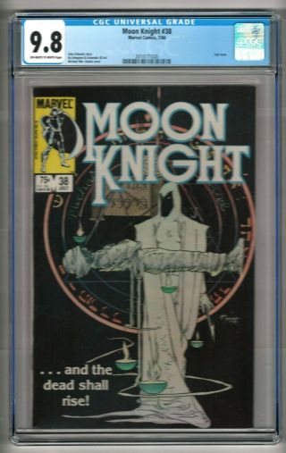 Moon Knight 38 (1984) Cgc 9.  8 Ow/w Pages Zelenetz - Kaluta " Last " Issue