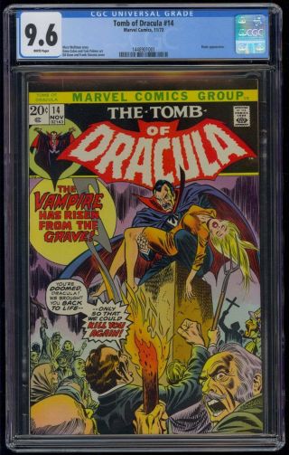 Tomb Of Dracula 14 Cgc 9.  6 Early Blade Appearance Marvel Horror