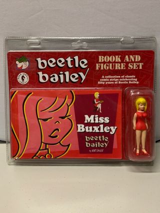 Beetle Bailey Miss Buxley Book & Figure Set Small Package Damage -